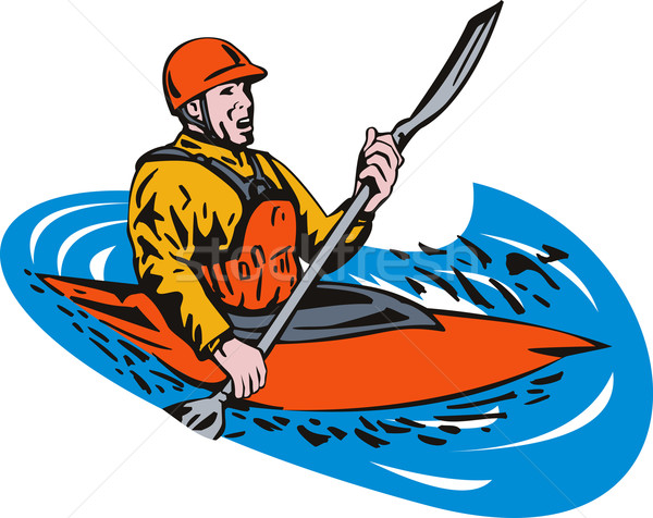 Kayak Paddler Stock photo © patrimonio