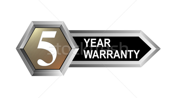 5 Year Warranty Hexagon Seal Stock photo © patrimonio
