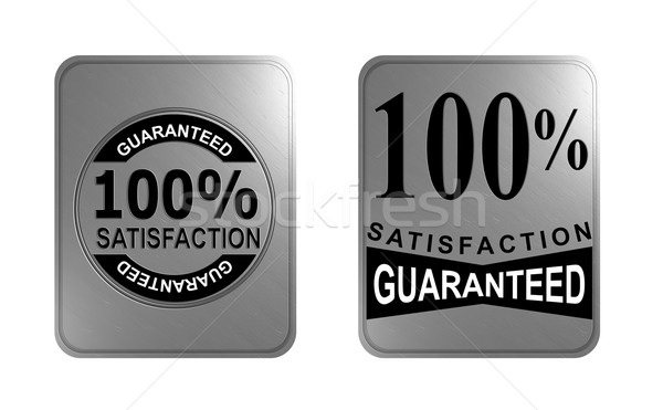 100% Satisfaction Guaranteed Gold Square Seal Stock photo © patrimonio