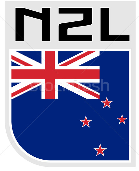 Flagge New Zealand Symbol Illustration Stock foto © patrimonio