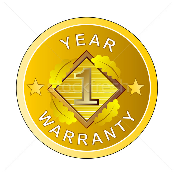 1 Year Warranty in Circle Stock photo © patrimonio