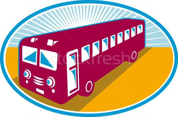 Vintage Coach Bus Shuttle Retro Stock photo © patrimonio