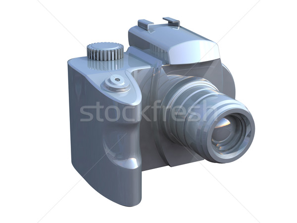 Dslr camera geïsoleerd witte 3d render Stockfoto © patrimonio