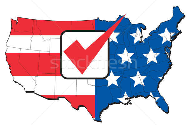 アメリカン 選挙 地図 米国 実例 米国 ストックフォト © patrimonio