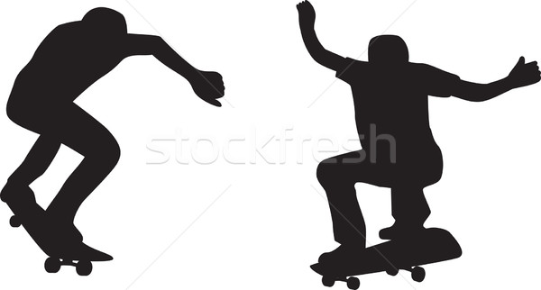 Skateboarder Silhouette Stock photo © patrimonio