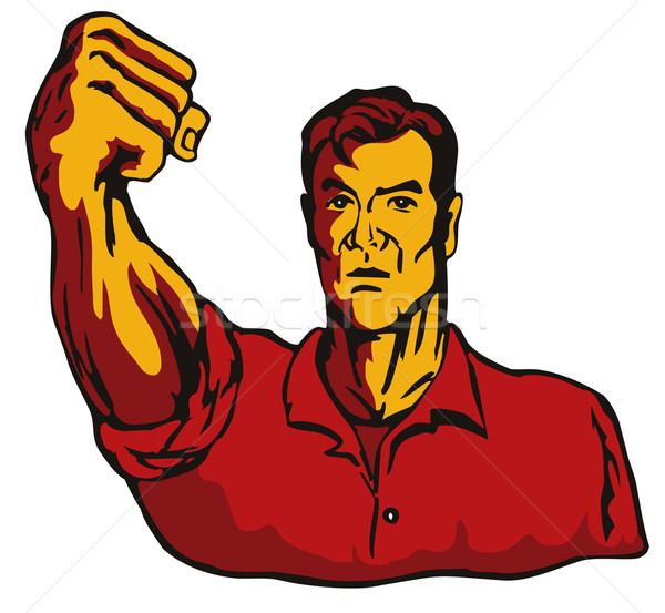 Man with Clenched Fist Stock photo © patrimonio