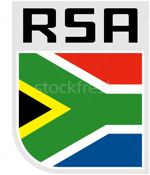 Flag of republic of south africa icon Stock photo © patrimonio