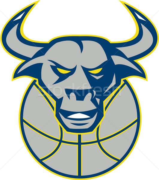 Texas Longhorn Bull Head Basketball Stock photo © patrimonio