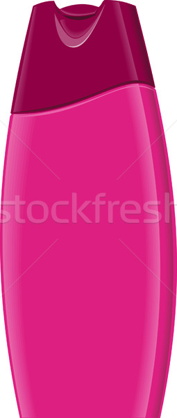 şampon sticlă ilustrare roz set izolat Imagine de stoc © patrimonio