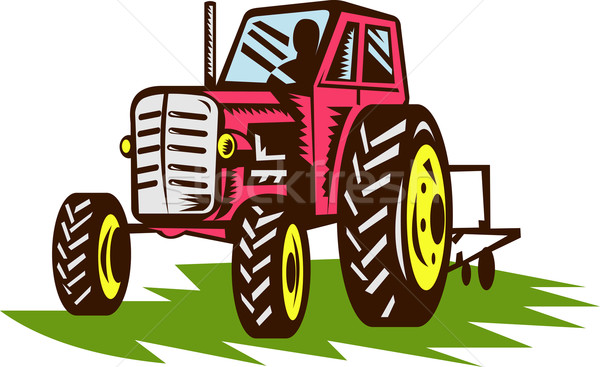 vintage tractor Stock photo © patrimonio