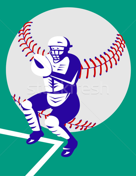 baseball player catcher Stock photo © patrimonio