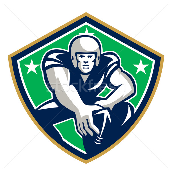 American Football Center Snap Front Shield Stock photo © patrimonio