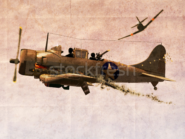 Stock photo: Dauntless Dive Bomber Plane