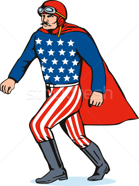 Tun bilă om american culori ilustrare Imagine de stoc © patrimonio