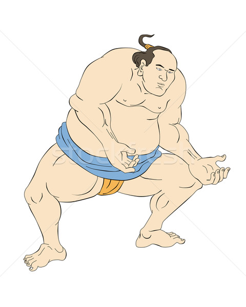 Japanese sumo wrestler Stock photo © patrimonio