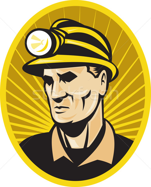 coal miner worker front Stock photo © patrimonio