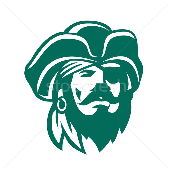 Captain Buccaneer Pirate Front Retro Stock photo © patrimonio