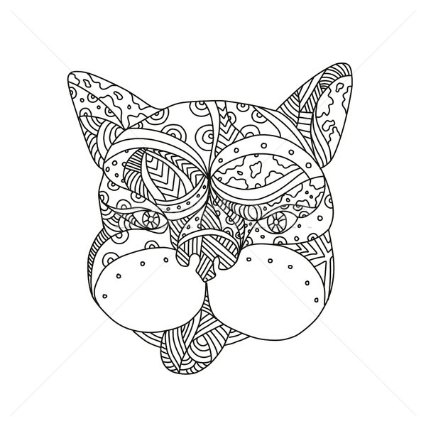 French Bulldog Doodle Art Stock photo © patrimonio