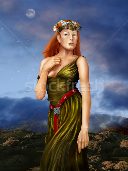 Pre Raphaelite Woman Stock photo © paulfleet