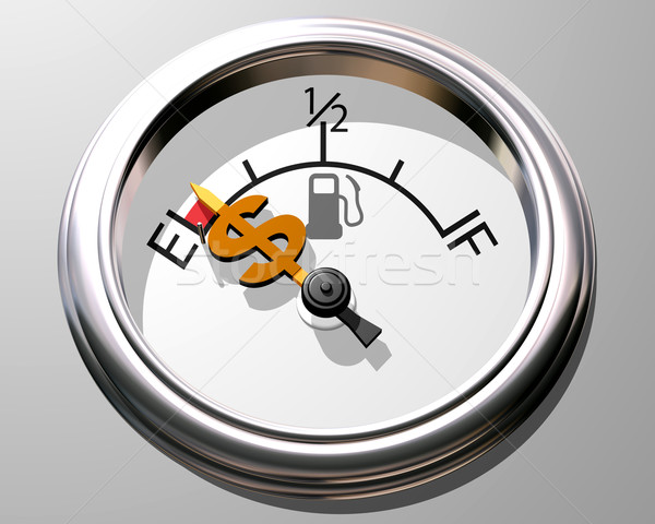 ár benzin illusztráció üzemanyagszint-jelző mutat alacsony Stock fotó © paulfleet