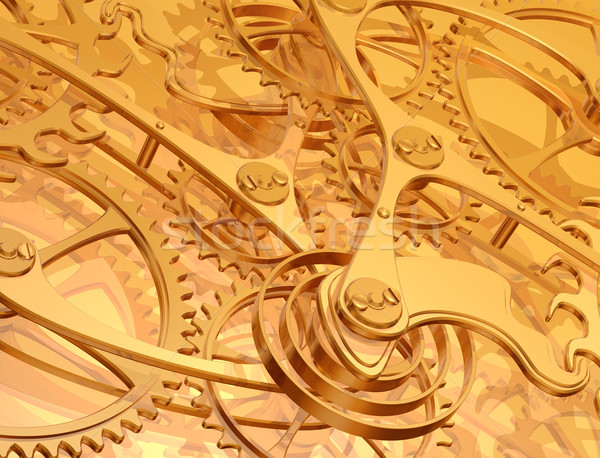 Clockwork background Stock photo © paulfleet