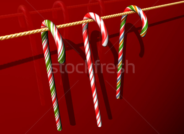 Different flavoured candy cane Stock photo © paulfleet