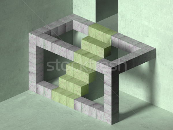 Scale illustrazione impossibile geometrica scala Foto d'archivio © paulfleet