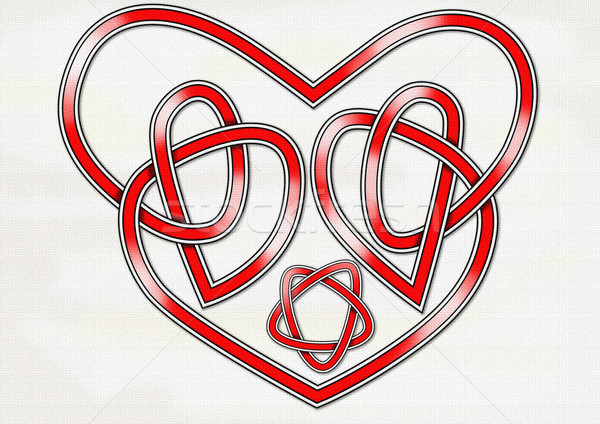 Celtic Heart Knot Stock photo © paulfleet