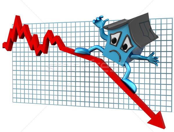 House prices down Stock photo © paulfleet