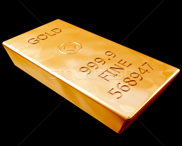 Bar of Pure Gold Stock photo © paulfleet