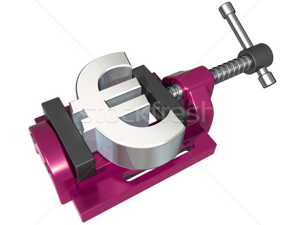 Squeezing the euro Stock photo © paulfleet