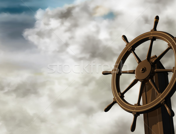 Estável ilustração navios roda ângulo Foto stock © paulfleet