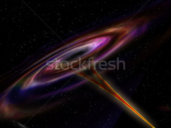 Przestrzeń kosmiczna ilustracja sposób przestrzeni gwiazdki nauki Zdjęcia stock © paulfleet