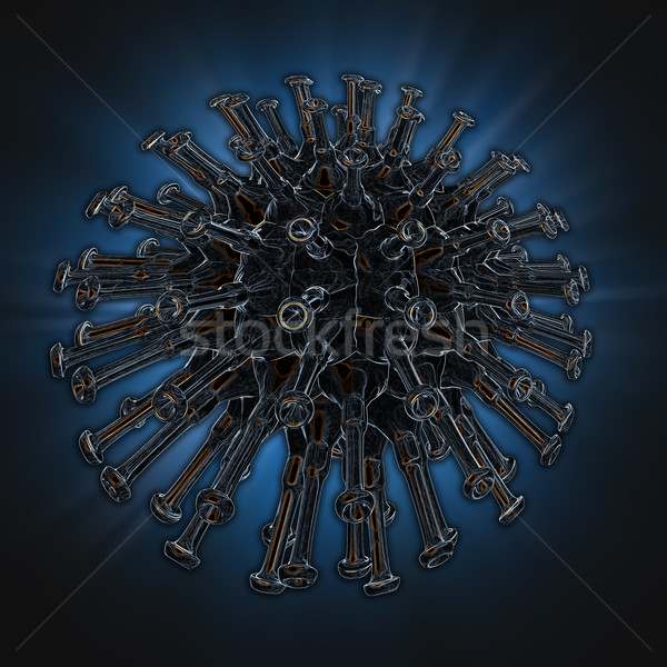 Stock photo: Illustration of a virus