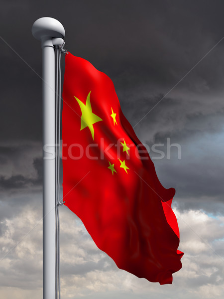 Chinese Flag Stock photo © paulfleet