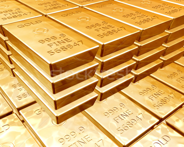 stacks of gold bars Stock photo © paulfleet