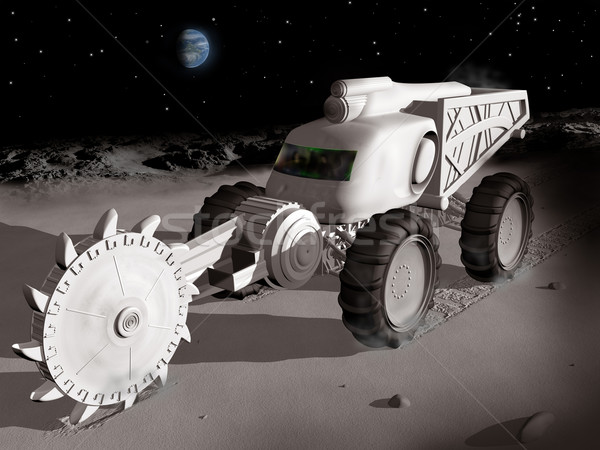 Mining on the moon Stock photo © paulfleet