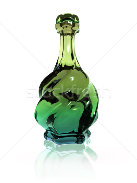 üveg illusztráció üveg mágikus zöld ital Stock fotó © paulfleet