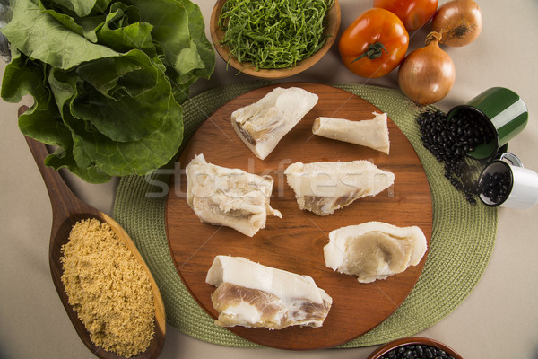 [[stock_photo]]: Brut · porc · bois · alimentaire · rouge · blanche