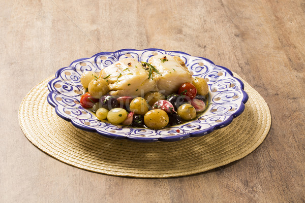 Tipikus edény eredeti tányér hal előkészített Stock fotó © paulovilela