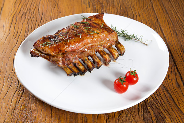 Savoureux grillés côtes légumes bord santé [[stock_photo]] © paulovilela