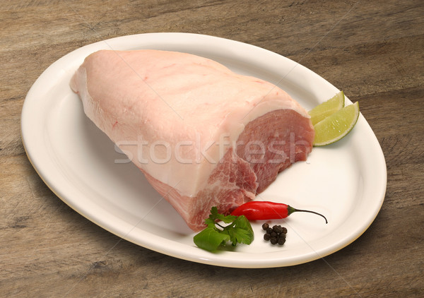 Pork tenderloin with herbs Stock photo © paulovilela