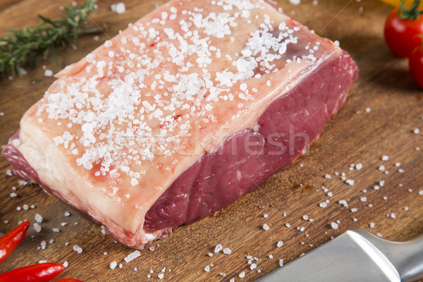 Foto stock: Orgánico · rojo · crudo · filete · solomillo