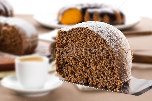 Gâteau au chocolat table gâteau aux carottes gâteau blanche cuisson Photo stock © paulovilela