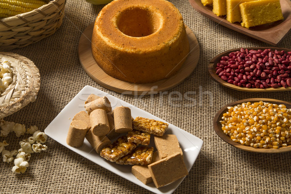 Stock photo: Table of brazilian festa junina