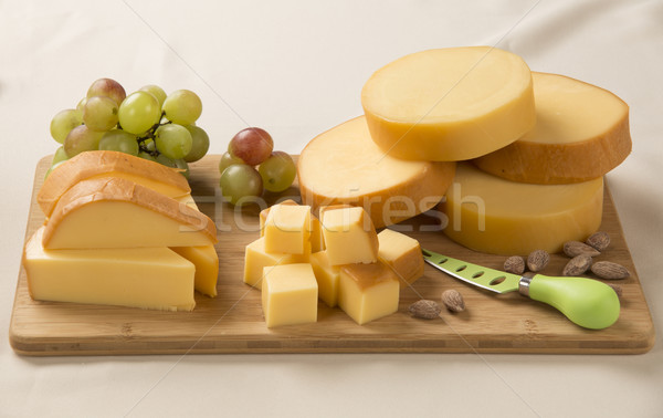 Italian provolone on wooden board Stock photo © paulovilela