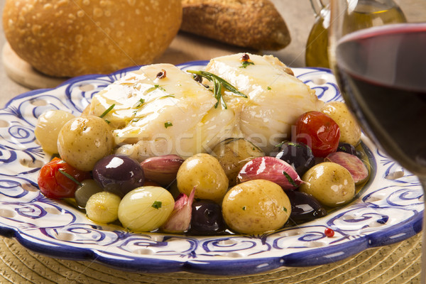 A typical Portuguese dish with codfish called Bacalhau do Porto  Stock photo © paulovilela