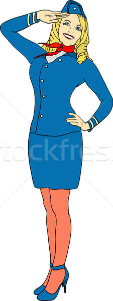 air-hostess Stock photo © pavelmidi