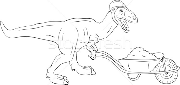 dinosaur worker Stock photo © pavelmidi
