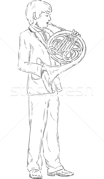 french horn  Stock photo © pavelmidi